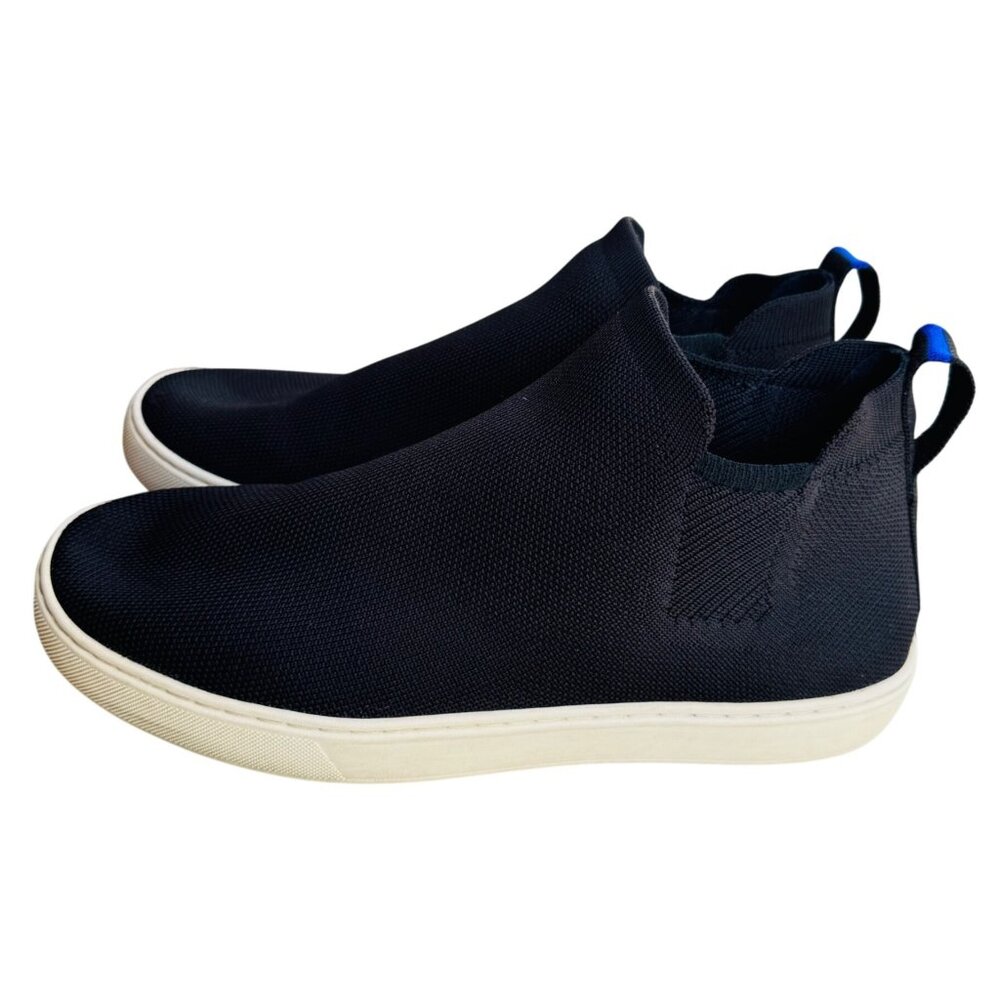 Rothy's Women's Slip-On Sneakers Black Knit Size 10.Comfortable